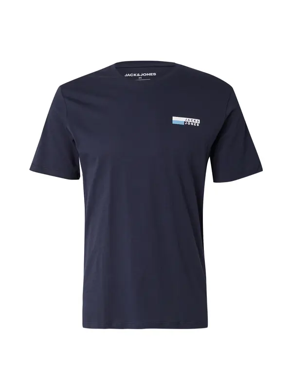 JACK & JONES JACK & JONES Majica  nočno modra / svetlo modra / bela
