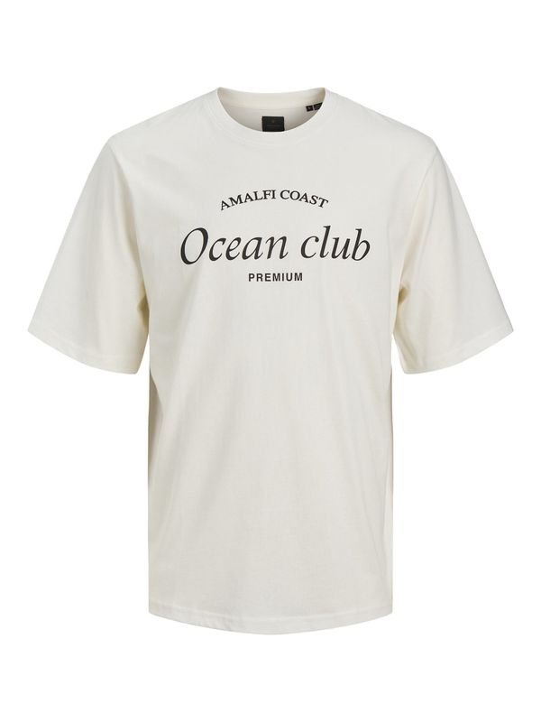 JACK & JONES JACK & JONES Majica 'Ocean Club'  kremna / črna