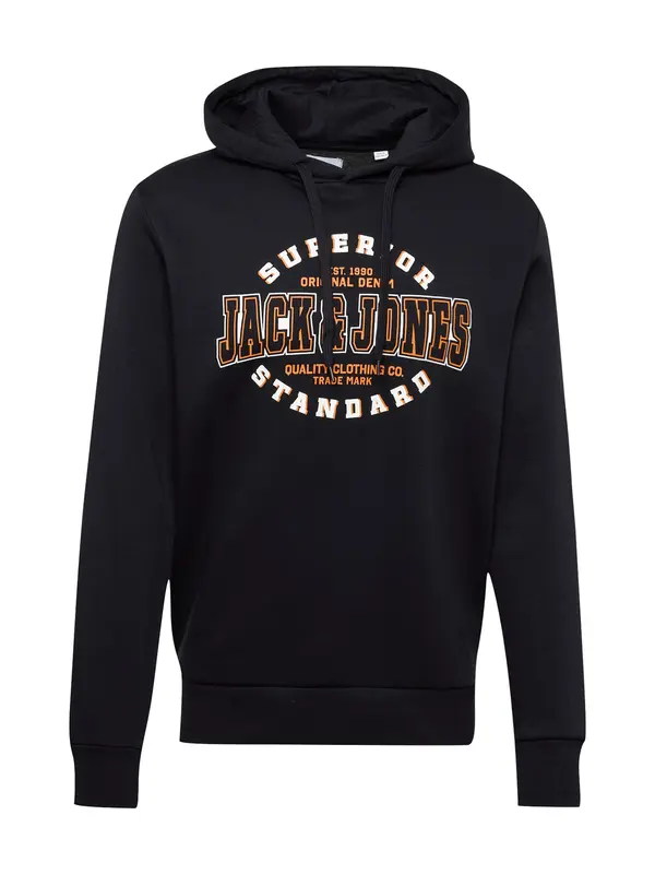 JACK & JONES JACK & JONES Majica  oranžna / črna / bela