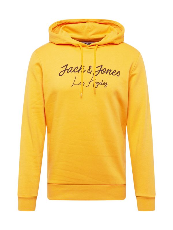 JACK & JONES JACK & JONES Majica  oranžna / črna