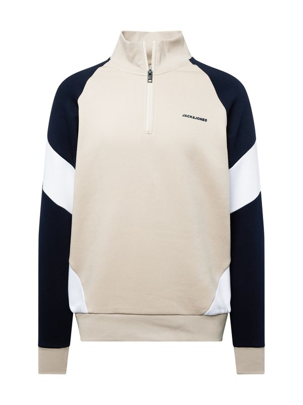 JACK & JONES JACK & JONES Majica 'PARKER'  bež / črna / bela