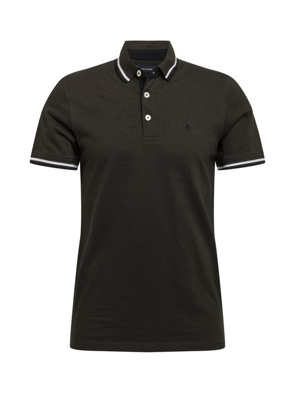 JACK & JONES JACK & JONES Majica 'Paulos'  temno siva / bela