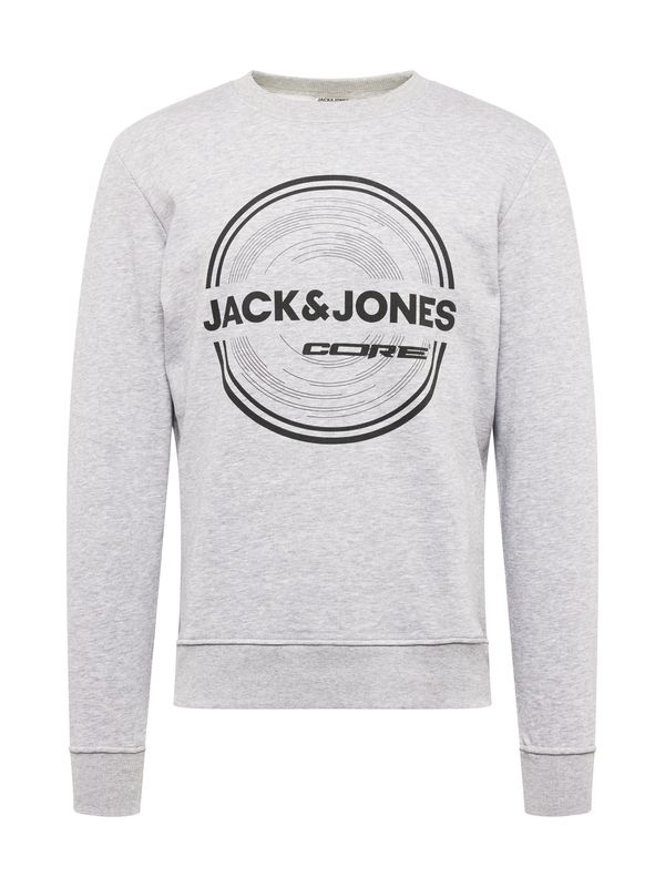 JACK & JONES JACK & JONES Majica 'PILOU'  svetlo siva / črna