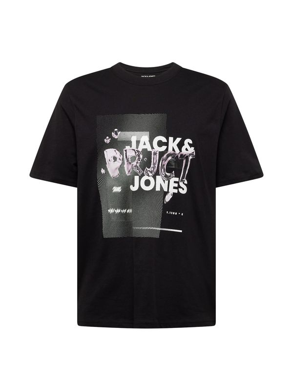 JACK & JONES JACK & JONES Majica 'PRJCT'  črna / bela