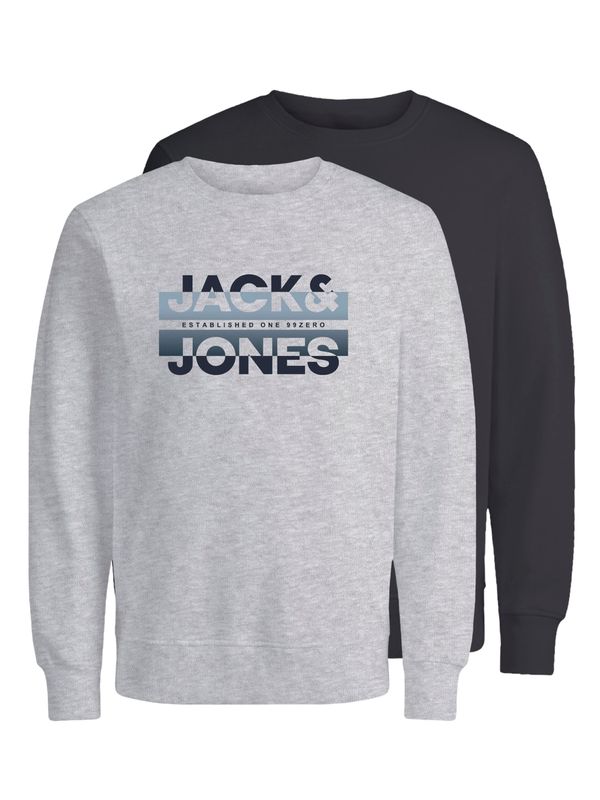 JACK & JONES JACK & JONES Majica 'RAY'  dimno modra / antracit / pegasto siva / oliva