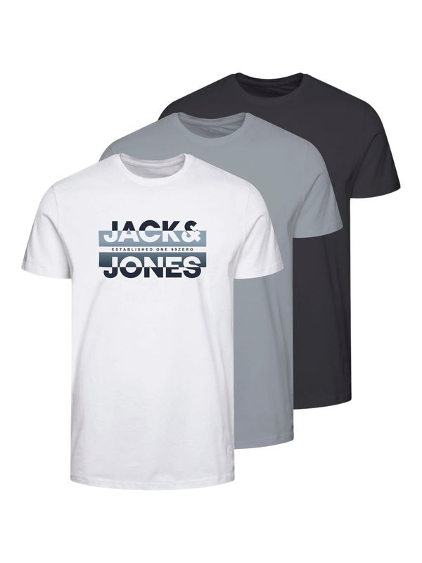 JACK & JONES JACK & JONES Majica 'RAY'  siva / oliva / črna / bela