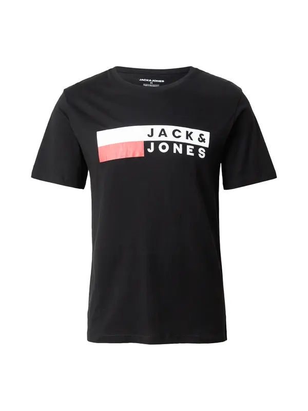 JACK & JONES JACK & JONES Majica  rdeča / črna / bela