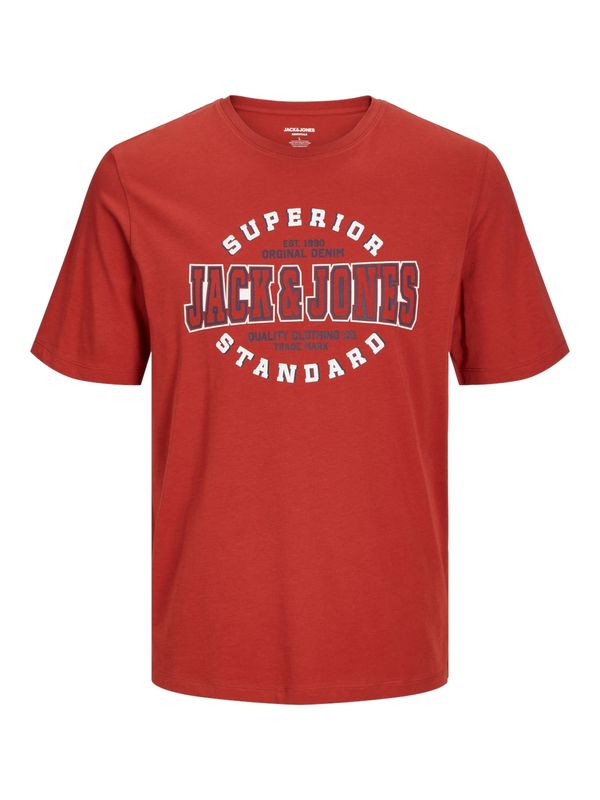 JACK & JONES JACK & JONES Majica  rdeča / črna / bela