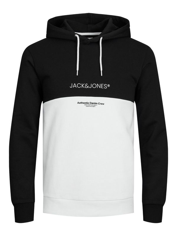 JACK & JONES JACK & JONES Majica 'Ryder'  črna / bela