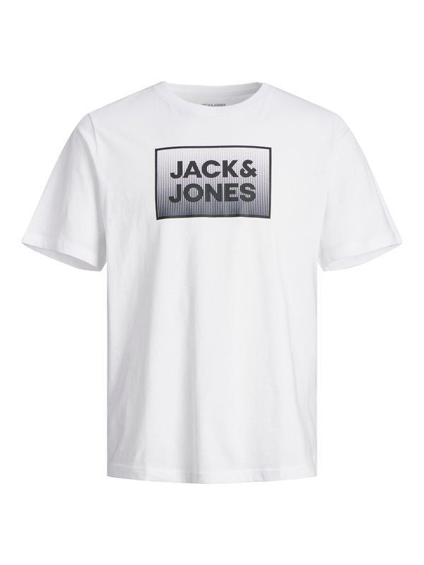 JACK & JONES JACK & JONES Majica 'STEEL'  črna / bela