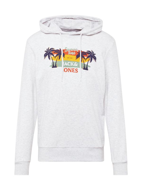 JACK & JONES JACK & JONES Majica 'SUMMER VIBE'  mornarska / rumena / oranžna / bela