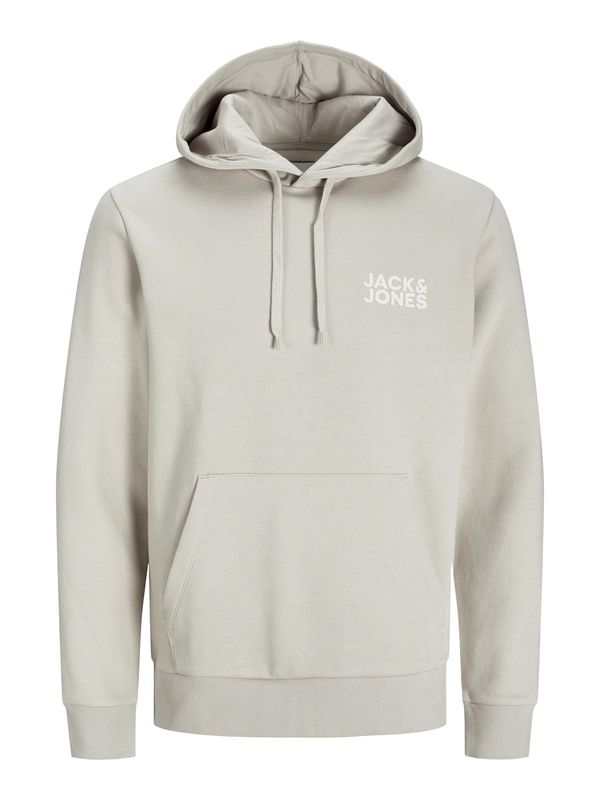 JACK & JONES JACK & JONES Majica  svetlo siva / bela