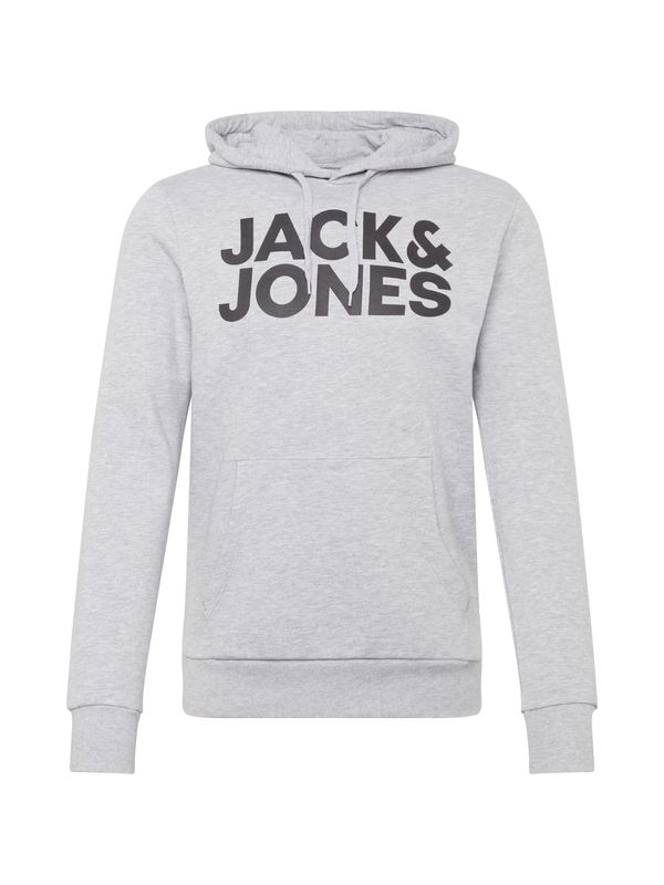 JACK & JONES JACK & JONES Majica  svetlo siva / črna