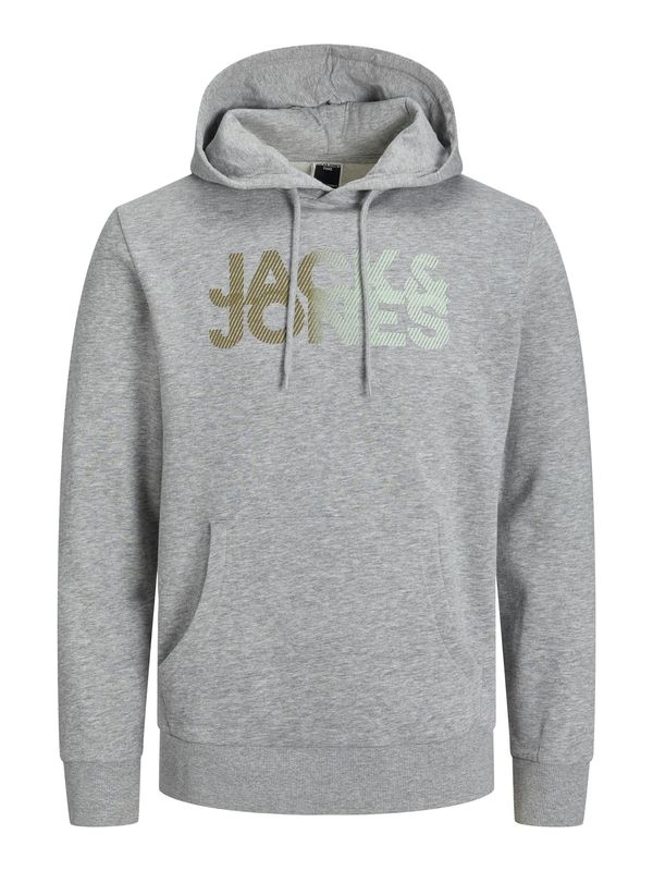 JACK & JONES JACK & JONES Majica  svetlo siva / trst / pastelno zelena