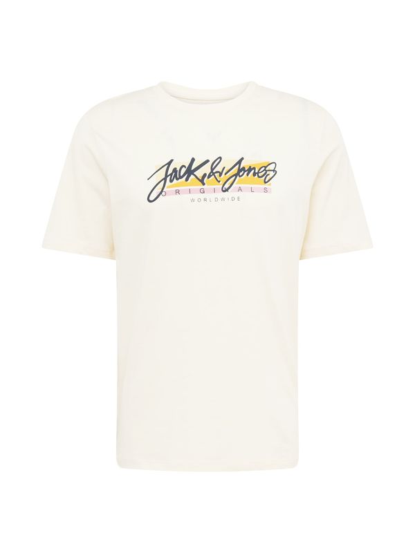 JACK & JONES JACK & JONES Majica 'TAMPA'  kremna / rumena / svetlo roza / črna