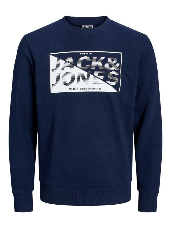 JACK & JONES JACK & JONES Majica  temno modra / bela