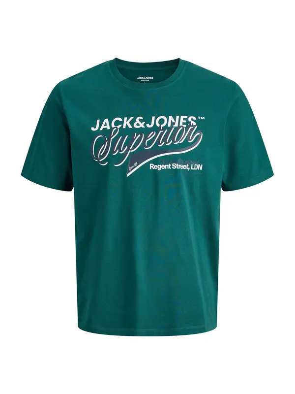JACK & JONES JACK & JONES Majica  temno modra / petrol / bela