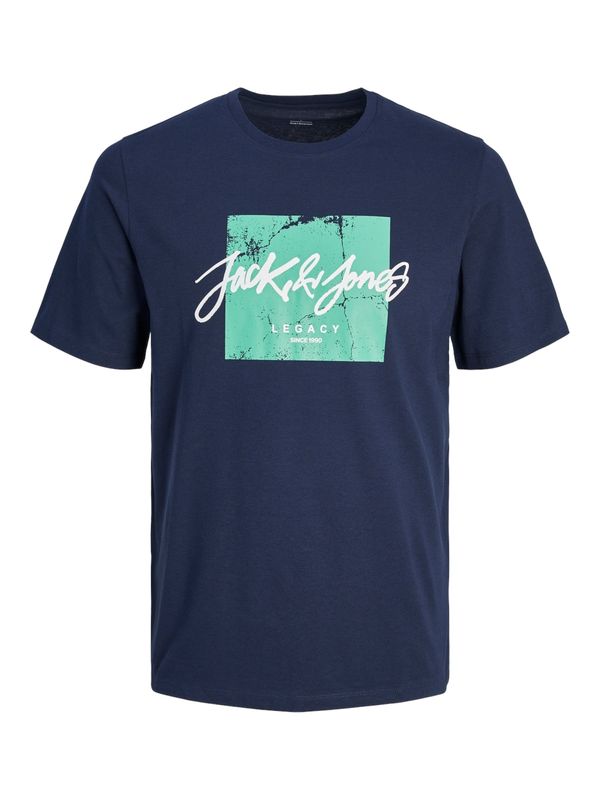 JACK & JONES JACK & JONES Majica 'TILEY'  mornarska / žad / bela