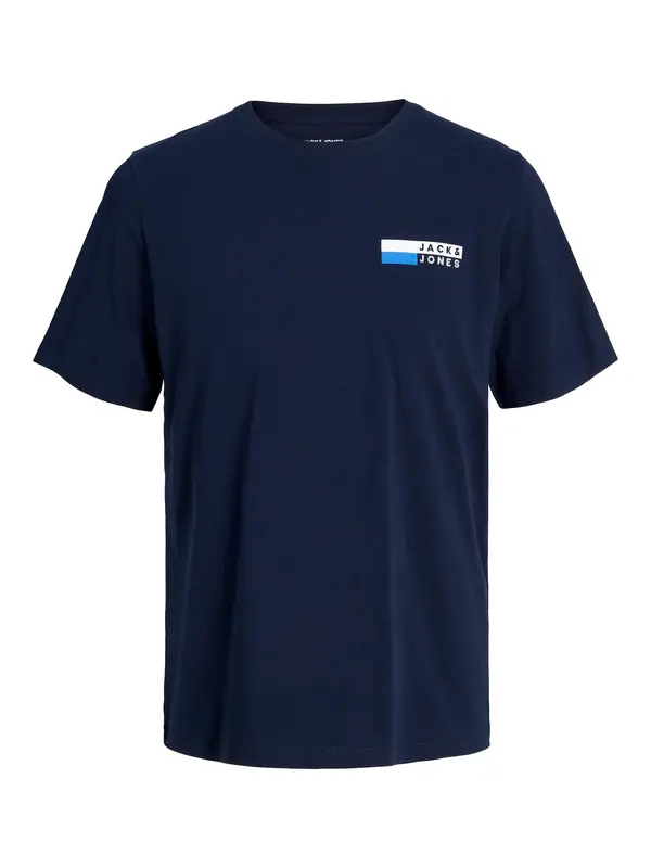 JACK & JONES JACK & JONES Majica  turkizna / temno modra / bela