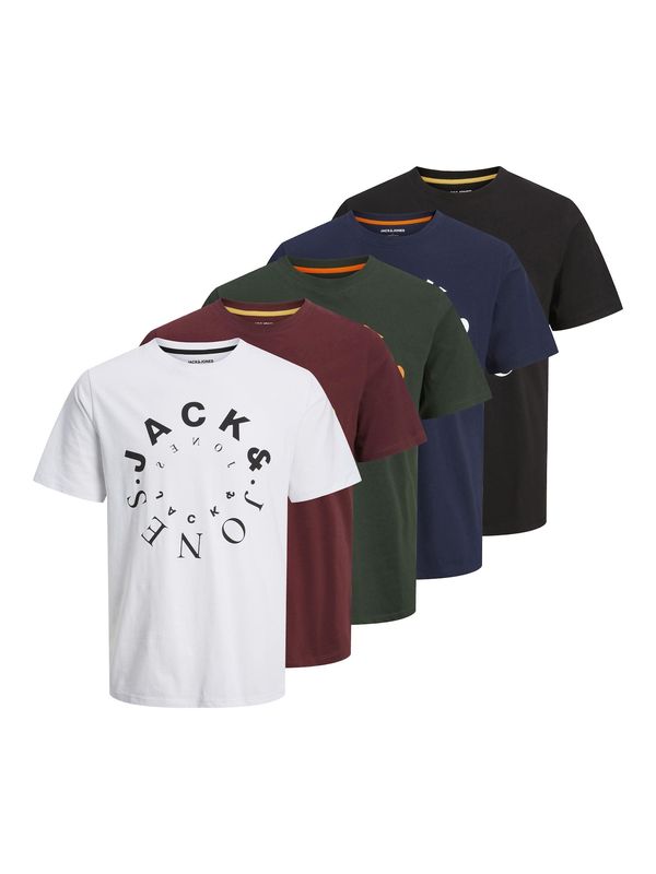 JACK & JONES JACK & JONES Majica 'WARRIOR'  mornarska / kaki / črna / bela