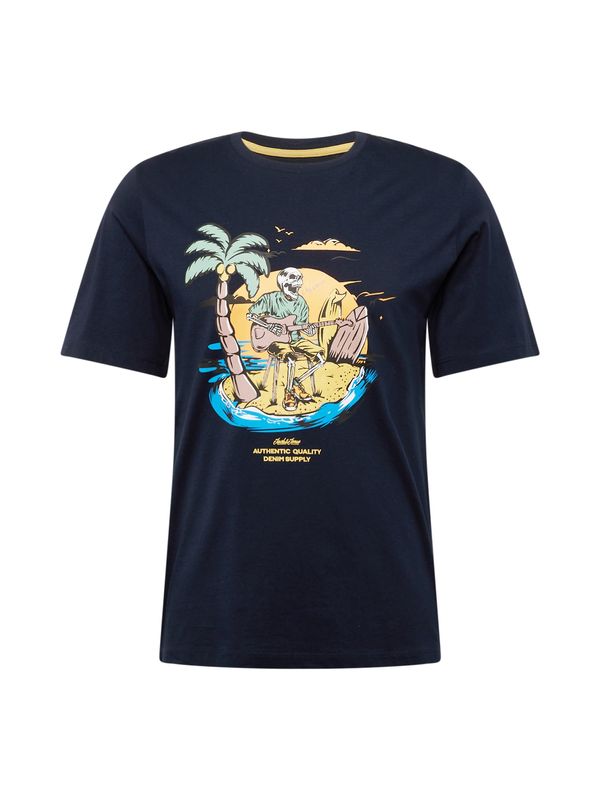 JACK & JONES JACK & JONES Majica 'ZION'  marine / azur / rumena / meta