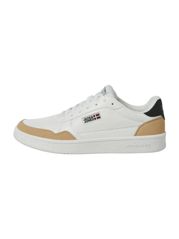 JACK & JONES JACK & JONES Nizke superge 'JFWBOUNCE'  svetlo rjava / črna / bela