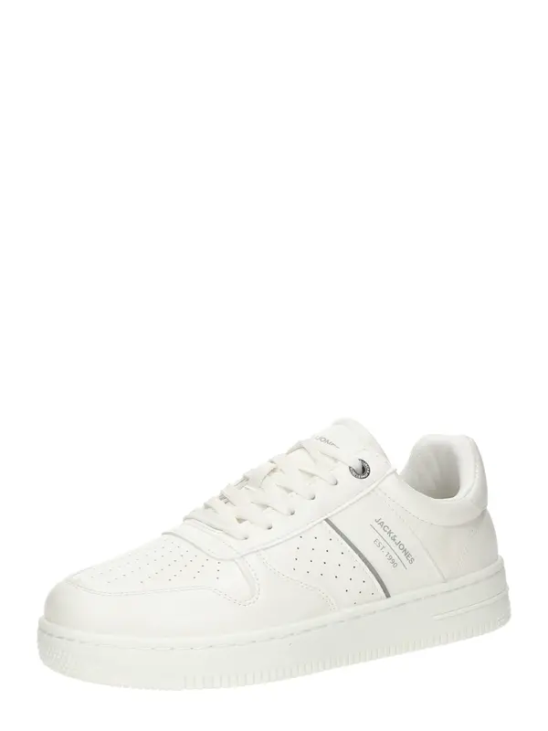 JACK & JONES JACK & JONES Nizke superge 'JFWMAPLE'  srebrna / bela
