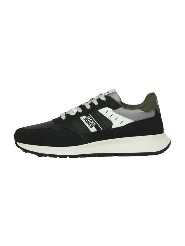 JACK & JONES JACK & JONES Nizke superge 'JFWOSWALD'  siva / črna / bela