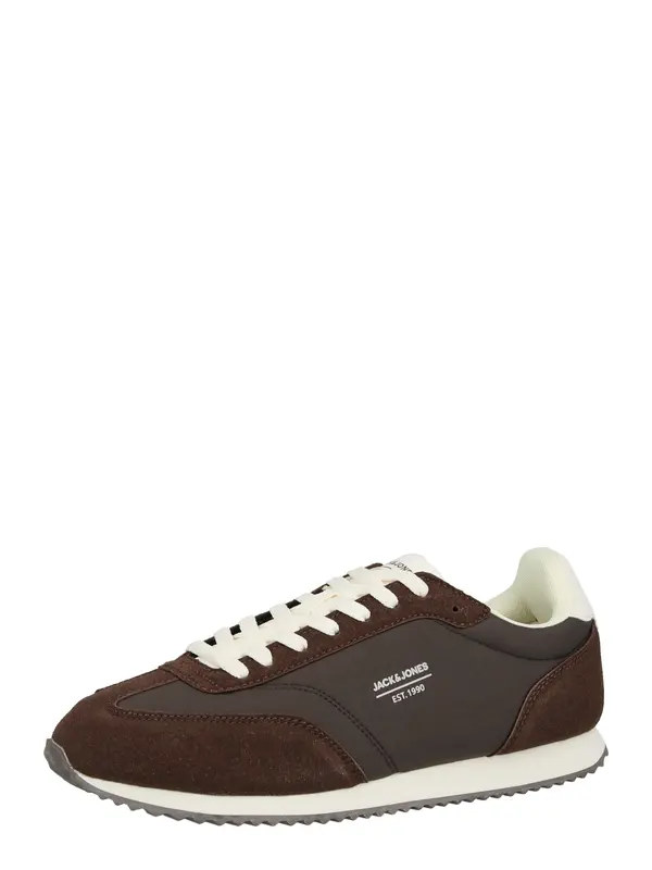 JACK & JONES JACK & JONES Nizke superge 'JFWRETRO RUNNER'  rjava / bela