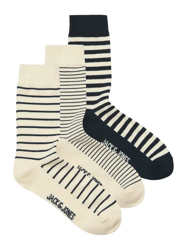 JACK & JONES JACK & JONES Nogavice 'JACGALE'  svetlo bež / črna