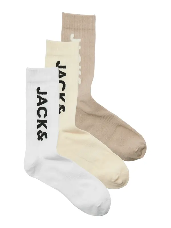 JACK & JONES JACK & JONES Nogavice 'JACHARLEY'  temno siva / svetlo siva / črna / bela