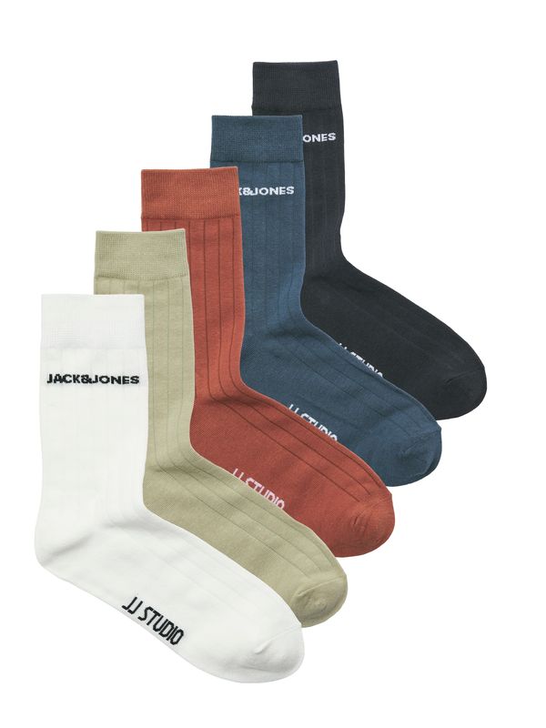 JACK & JONES JACK & JONES Nogavice 'JACJJSTUDIO'  bež / modra / jastog / črna / bela