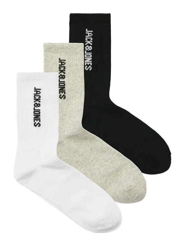 JACK & JONES JACK & JONES Nogavice 'JACLIAM'  progasto bež / črna / bela