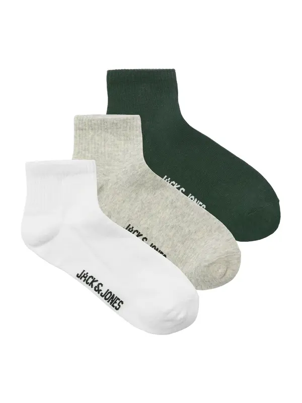 JACK & JONES JACK & JONES Nogavice 'JACNATE'  siva / jelka / črna / bela