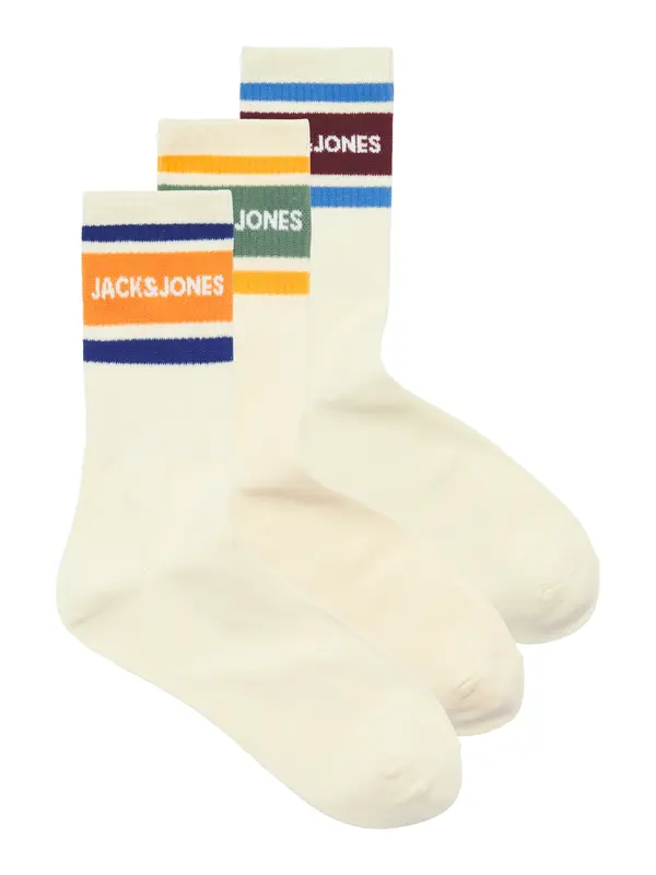 JACK & JONES JACK & JONES Nogavice 'JACNice'  kremna / modra / zelena / oranžna