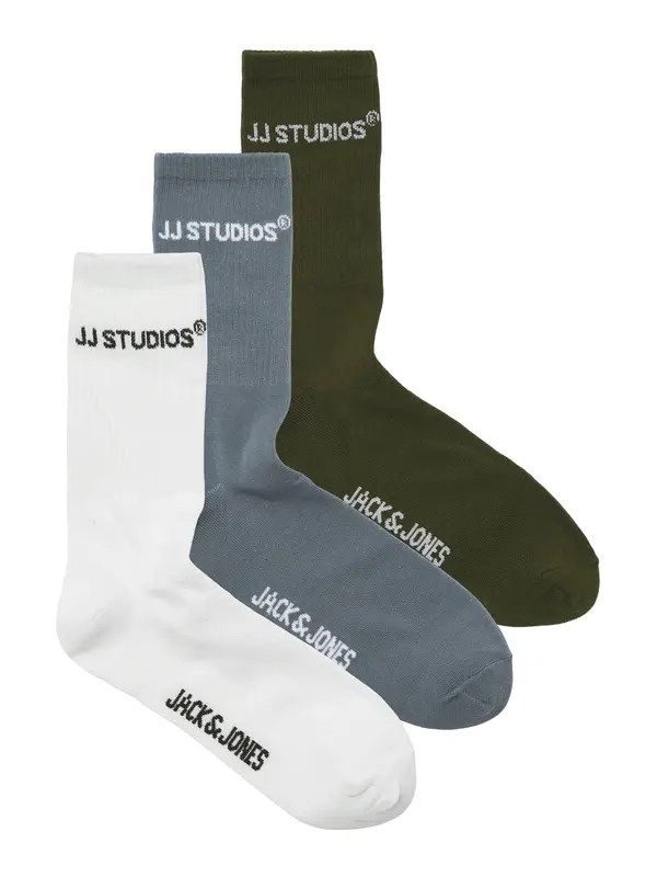 JACK & JONES JACK & JONES Nogavice 'JACSOHO'  safir / oliva / črna / bela