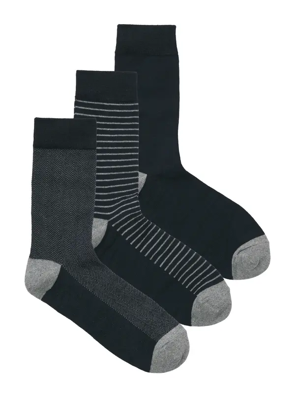 JACK & JONES JACK & JONES Nogavice  nočno modra / siva