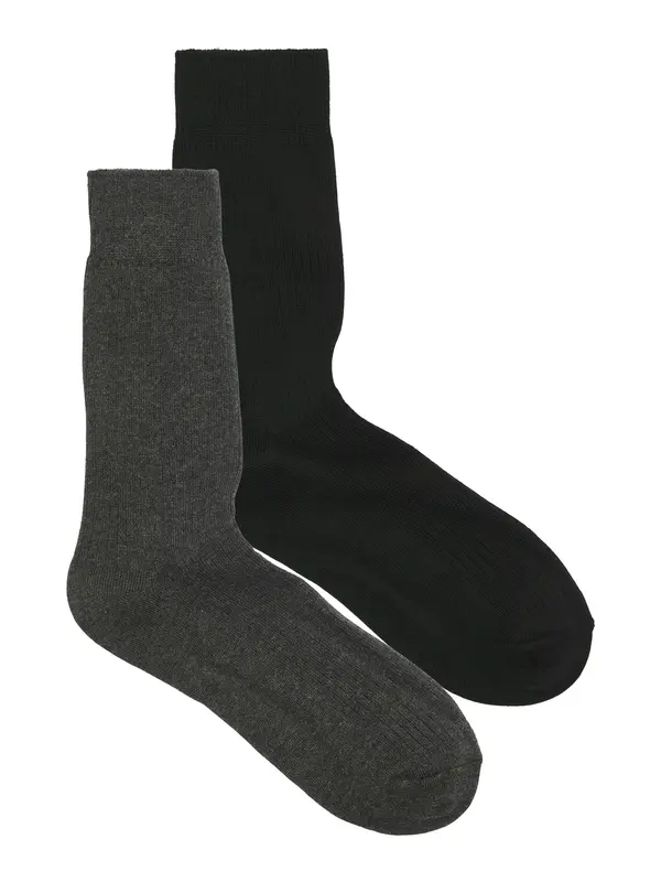 JACK & JONES JACK & JONES Nogavice  temno siva / črna