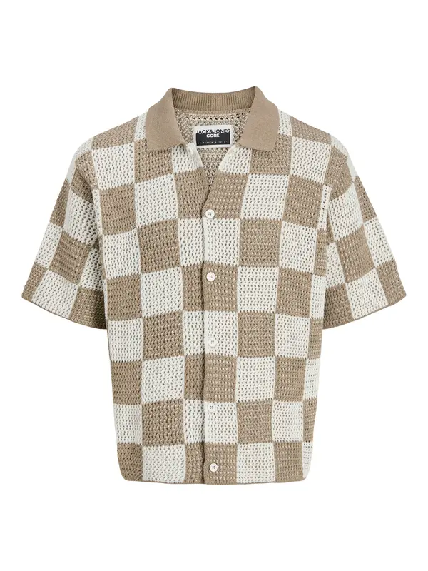 JACK & JONES JACK & JONES Pletena jopa 'Jcoathletico'  kamela / temno bež