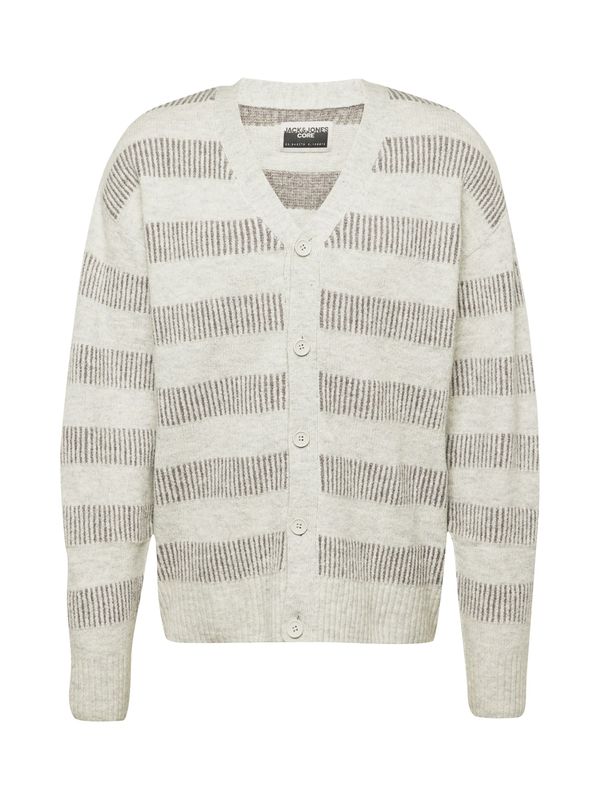 JACK & JONES JACK & JONES Pletena jopa 'JCOSPACE'  temno siva / pegasto siva