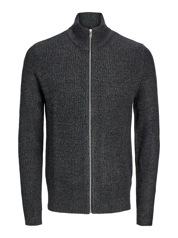 JACK & JONES JACK & JONES Pletena jopa 'JJELEWIS'  bazaltno siva