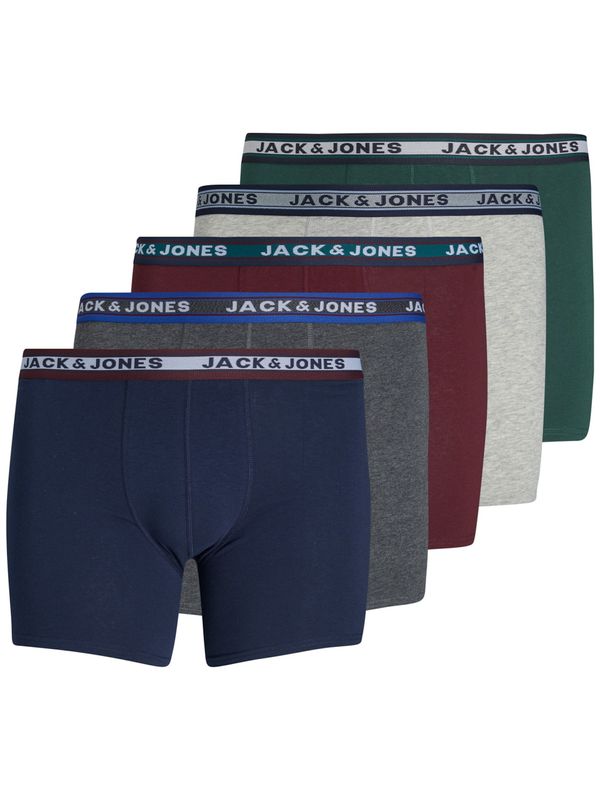 Jack & Jones Plus Jack & Jones Plus Boksarice 'Coliver'  mornarska / pegasto siva / temno zelena / bordo