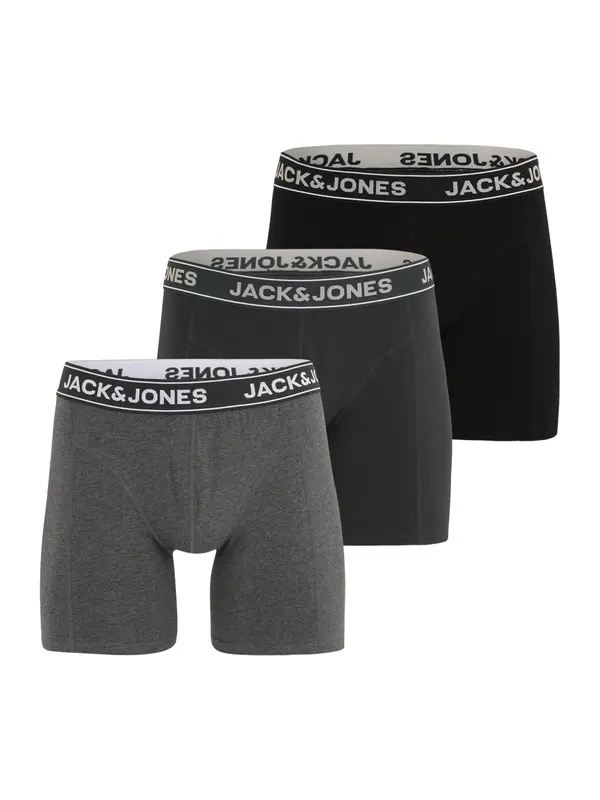 Jack & Jones Plus Jack & Jones Plus Boksarice 'JACBlack Friday'  temno siva / pegasto siva / črna