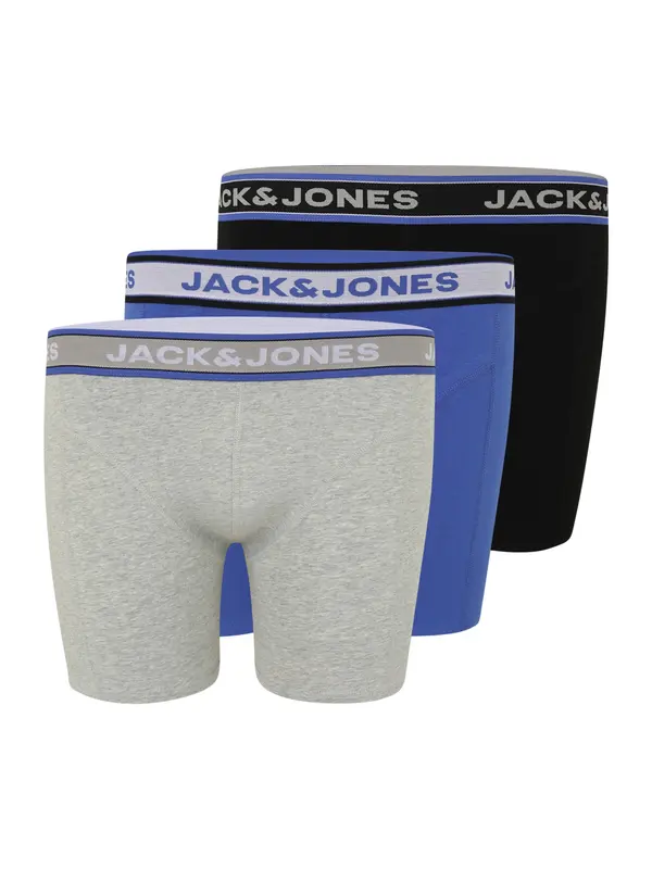 Jack & Jones Plus Jack & Jones Plus Boksarice 'JACCHRISTIAN'  modra / siva / črna