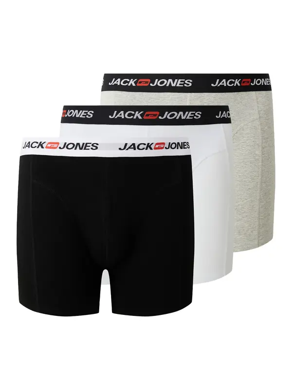 Jack & Jones Plus Jack & Jones Plus Boksarice  pegasto siva / rdeča / črna / bela