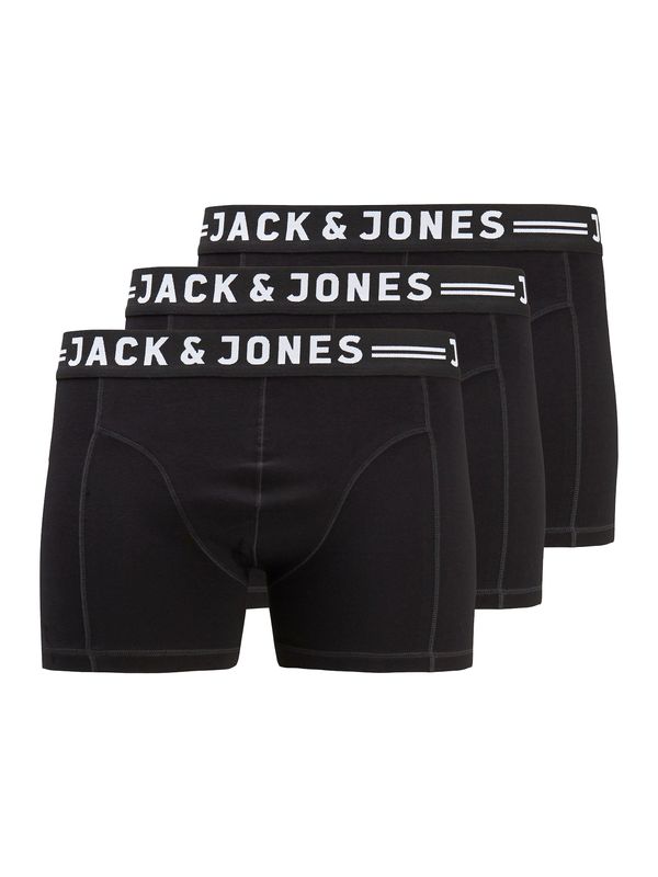 Jack & Jones Plus Jack & Jones Plus Boksarice 'Sense'  črna / bela
