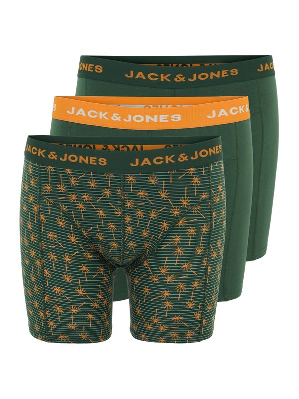 Jack & Jones Plus Jack & Jones Plus Boksarice  temno zelena / oranžna / bela