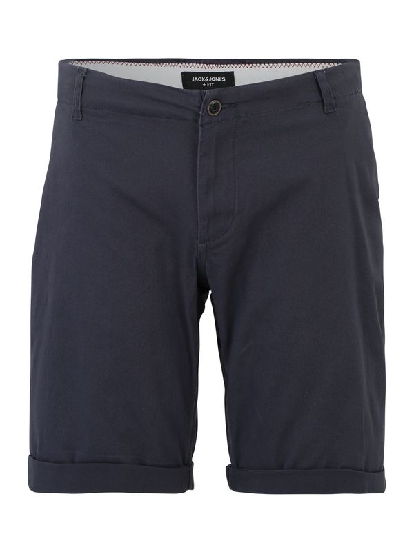 Jack & Jones Plus Jack & Jones Plus Chino hlače 'DAVE'  mornarska