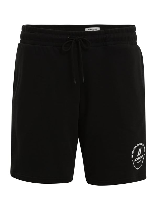 Jack & Jones Plus Jack & Jones Plus Hlače  črna / bela