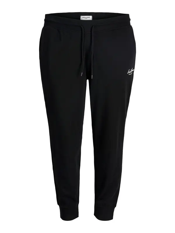Jack & Jones Plus Jack & Jones Plus Hlače 'JPSTGORDON'  črna / bela